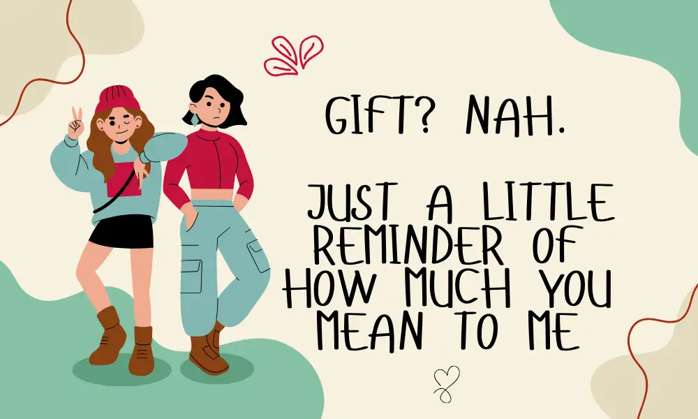 Friend gift card message