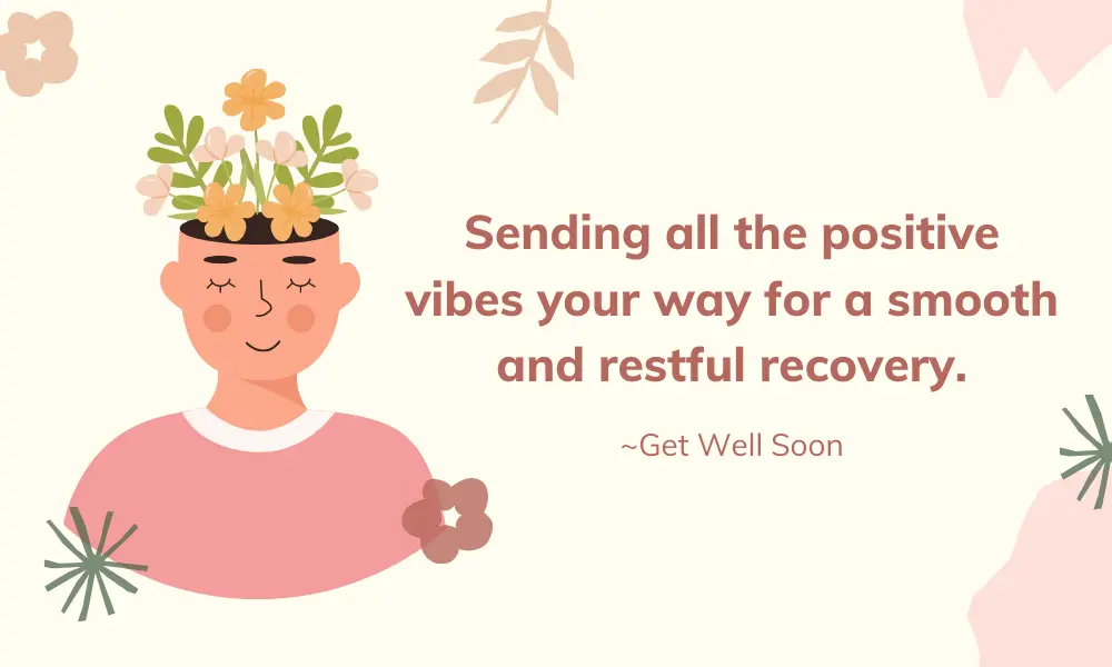 Get Well Soon gift card message